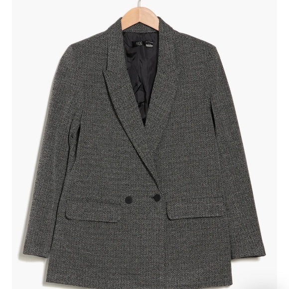 OVERSIZED DOUBLE BREASTED NOTCH COLLAR LONG SLEEVE SPORTCOAT - Picture 4 of 10